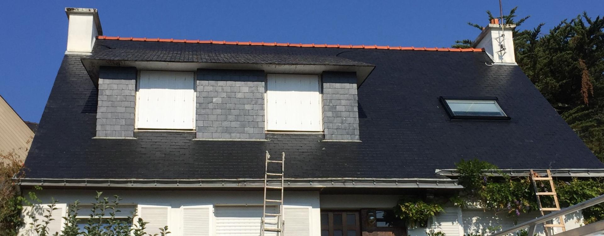 Nettoyage de Toiture avec Résine Hydrofuge dans le Morbihan